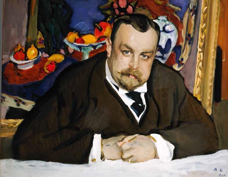 Ivan Morozov con unopera di Cézane alle spalle copy